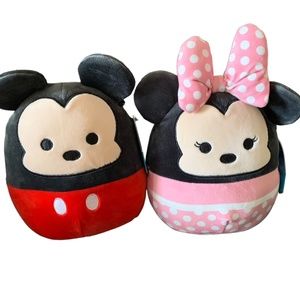 Squishmallow Mickey And Minnie Set